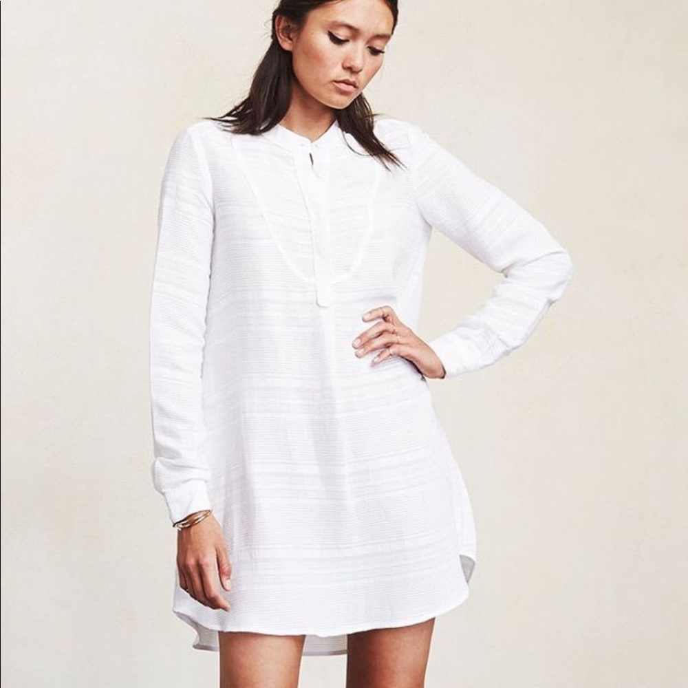 Reformation Bruno Dress Size 2 Riviera White Linen